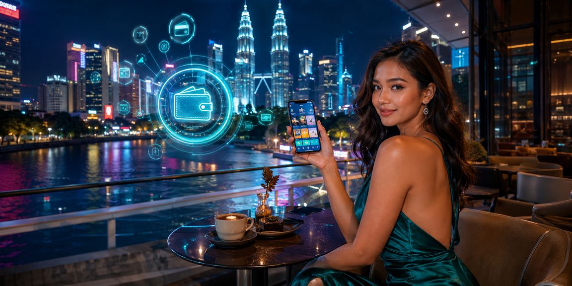 Pengguna Kuala Lumpur menggunakan telefon untuk mengakses platform kasino dalam talian 8400 dengan selamat